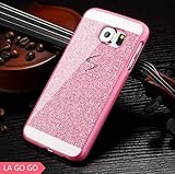 LA GO GO Hybrid Glitter Case with Crystal Rhinestone for Samsung Galaxy Note 2 N7100 - Pink