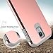 S4 Case, Galaxy S4 Case, RANZ Grey with Rose Gold Hard Impact Dual Layer Shockproof Bumper Case For Samsung Galaxy S4 (i9500)