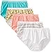 FOL Women's Plus Size Fit For Me 5Pack Assorted Brief Panties, Wardrobe, 12