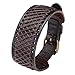 Zysta Genuine Leather 30mm Wrist Wide Bangle Braided Cuff Bracelet 7.5