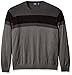 IZOD Men's Big and Tall Fine Gauge Stripe Crew Sweater