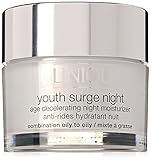 Clinique Youth Surge Night Age Decelerating Moisturizer SPF 15 for Unisex, Combination Oily, 1.7 Ounce