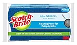 Scotch-Brite Non-Scratch Scrub Sponges, Cleans Fast without Scratching, Stands Up to Stuck-on Grime, 9 Scrub Sponges