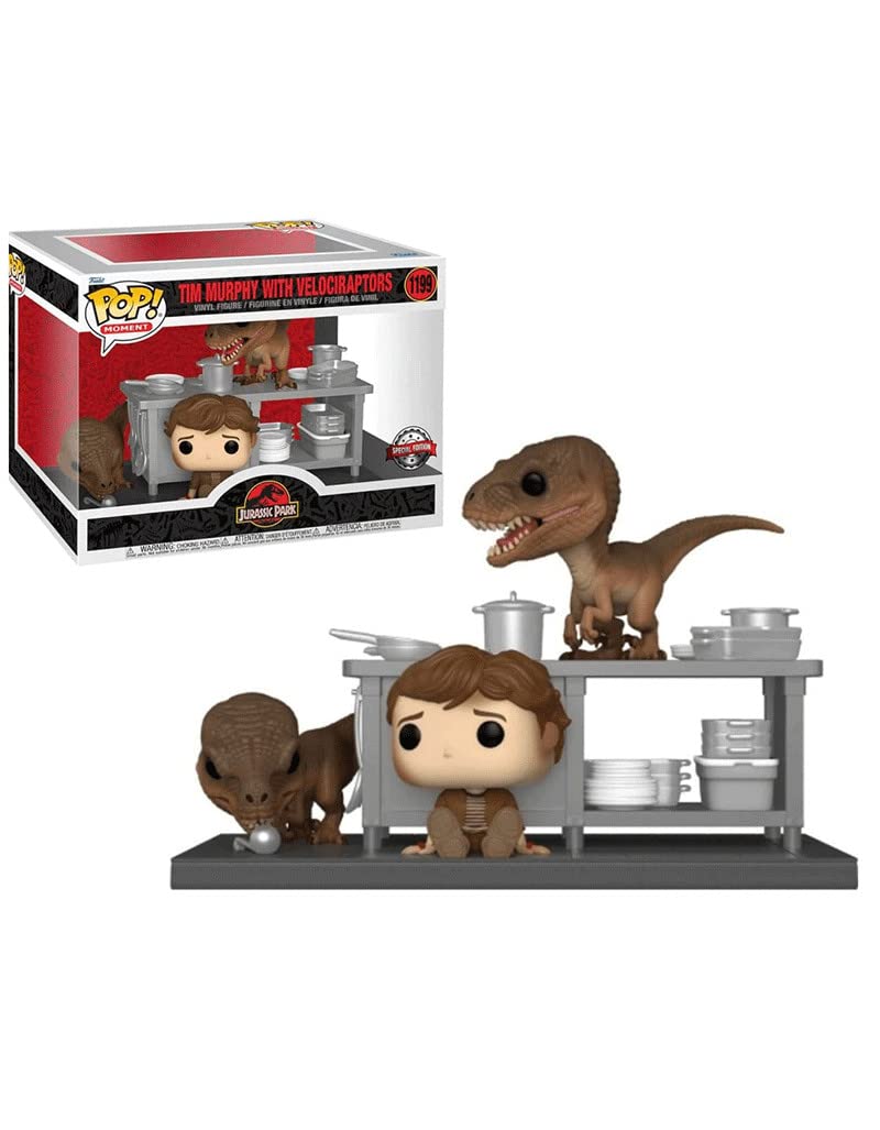 Funko Pop! Moments 62477 Jurassic Park: Tim & Velociraptors (Special Edition) #1199