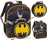 DC Comics Batman Dark Knight Backpack with Detachable Lunch Bag - Kids
