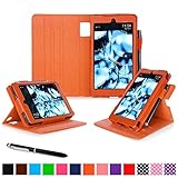 Fire HD 6 2014 Case, rooCASE Dual View Fire HD 6 Folio Case Cover with Stand [Supports Auto Sleep/Wake Feature] for Amazon Fire HD 6 2014, Orange