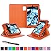 Fire HD 6 2014 Case, rooCASE Dual View Fire HD 6 Folio Case Cover with Stand [Supports Auto Sleep/Wake Feature] for Amazon Fire HD 6 2014, Orange