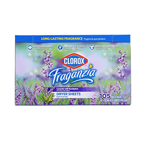 Clorox BB0191 Fraganzia Fabric Softener Dryer Sheets Scented
