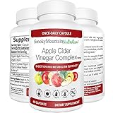 Organic Apple Cider Vinegar Complex (60 Capsules) ACV Weight Loss Pills for Detox, Metabolism, Cleanse & Digestive Health. Cayenne Pepper, Inulin, Lemon & BioPerine. Keto, Non-GMO, Vegan & Soy-Free