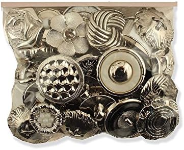 Hand Made Button Vintage Style 3.5-Ounce Silver, 200 Pcs