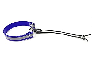 SPARKY PET CO Replacement GPS eCollar with Adjustable Bungee, Multi-Hole Design, and Secure Toggle Closure for Small Dogs (Blue, Small Neck) Reflective