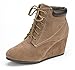 DREAM PAIRS TOWERR Women's Fashion Casual Outdoor Low Wedge Heel Booties Shoes