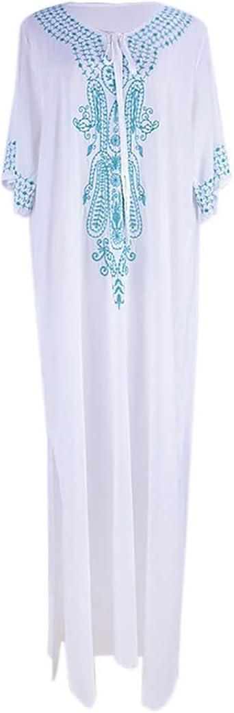white kaftan dress amazon