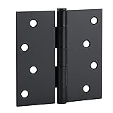 goldenwarm 18 Pack Matte Black Door Hinges 4 x 4