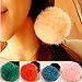 LOVEF Fashion 6 Pcs Sweet Rabbit Faux Fur Fluffy Ball Pom Pom Scrunchies Elastic Ponytail Holder hair rope hair accessories