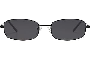 SOJOS Small Trendy Rectangle Sunglasses Womens Mens, Retro 80s 90s Y2k Chic Narrow Thin Skinny Sunnies SJ1187