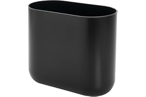 iDesign Cade BPA-Free Plastic Toilet Paper Storage Bin , Matte Black