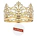 BESTONZON Tiara Crown/Gold Cake Crown Topper Crown Hair Ornaments Wedding Supplies Accessories (1PC)