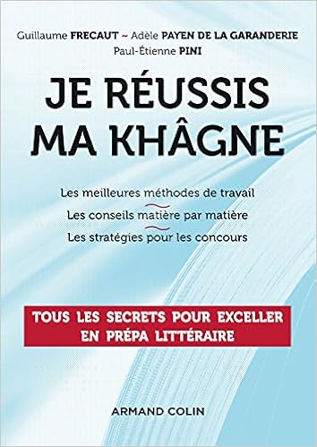 Je Reussis Ma Khagne Tous Les Secrets Pour Exceller En Prepa Litteraire Tous Les Secrets Pour Exceller En Prepa Litteraire Hors Collection Frecaut Guillaume Payen De La Garanderie Adele Pini Paul Etienne