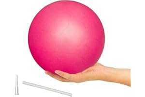 ElwynnLane 9 Inch Exercise Pilates Ball Mini Exercise Barre Ball for Yoga,Stability Exercise Training Gym Anti Burst and Slip Resistant Balls Physical Therapy Improves Balance, Core Strength