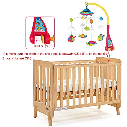 Baby Musical Crib Mobile with Remote Control, Projection Mobile (2018 New Version)
