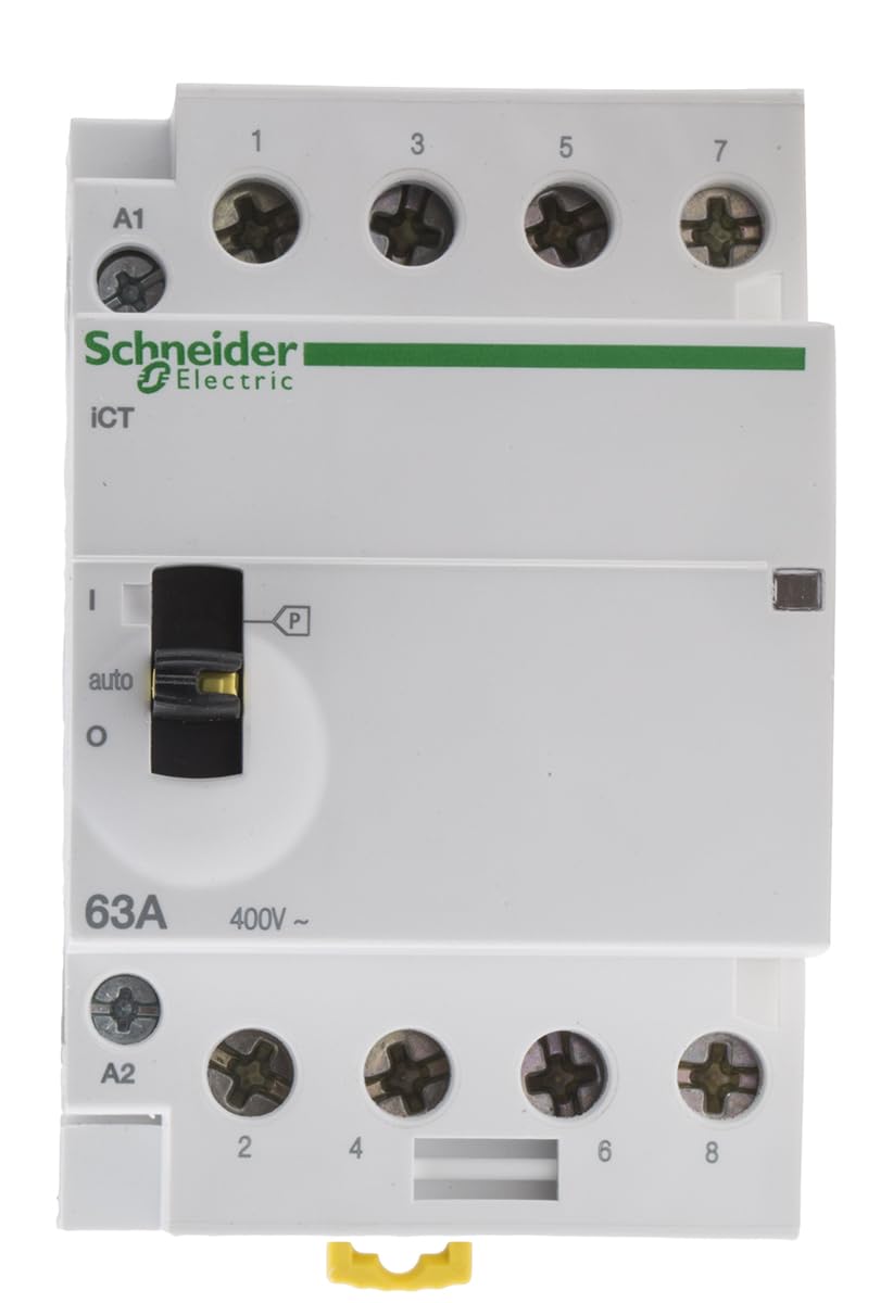 Schneider Electric A9C21864 Code 22250 ¼ TZ A9 °C21864 4S 63 A 220-240VAC Acti9 22250 Installation ¼ TZ for Modular 3606480096891, white