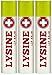 Piping Rock Lysine Lip Balm 3 Pack 3 Tubes x 0.15 oz (4g)