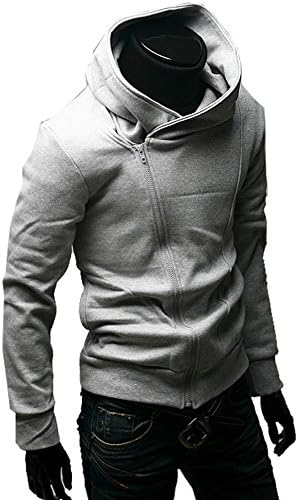 Men's Oblique Zipper Jacket Cosplay Costumes Hoodie II Coat