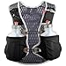 Ultraspire Alpha Unisex Race Vest Hydration Pack - 3.0 Pitch Black W/2 x 550ml UltraFlask Hybrid Bottles, Medium