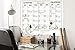 Halter Dry Erase Wall Calendar with 10 Markers / Eraser / Thumbtacks - 36