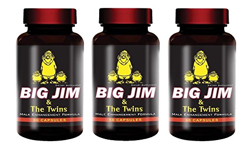 Penis Enlargement Pill Big Jim & The Twins Male Enhancement All Natural Formula 60 Pills Per Bottle (3)