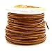Mandala Crafts 1mm 2mm 3mm 20 Yards Natural Round Leather String Cord Rope Spool for Necklace Bracelet Jewelry Making (2mm, Rust)