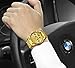 Men's Multi-Functional Fashion Luminous Calendar Sports Waterproof Male Watch (Gold)