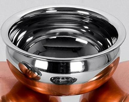 Copper bottom handi with handl for serving your favouri…