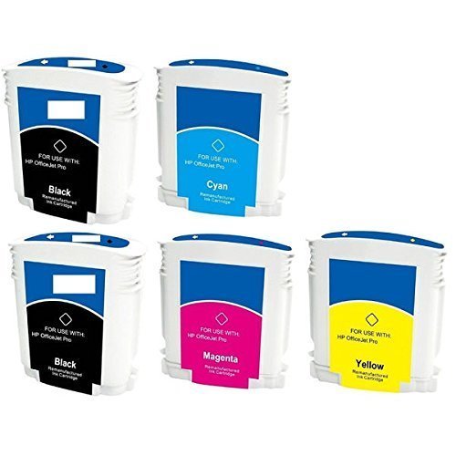 5 black/color ink set for hp 88 xl officejet pro l7480
