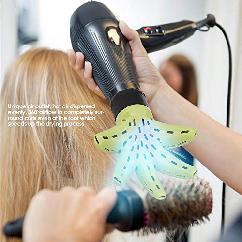 Mary Paxton Hair Diffuser For Curly Hair,Hair Dryer Diffuser Hand Shape Hairdressing Curly Hair Styling Tools Salon Hairstyling Accessory Pro - Thumbnail 5