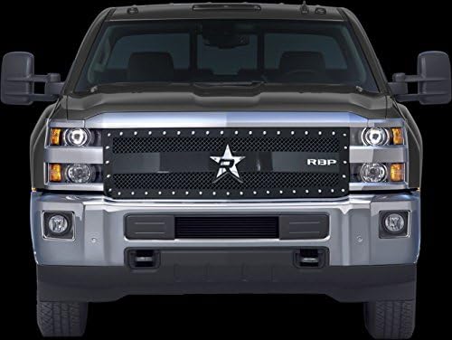 RBP 951119 RX-3 Series Black Studded Frame Main Grille for Chevrolet Silverado HD 2500/3500