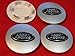 4pcs Land Rover Supercharged Wheel Center Caps Wheel HUB Center SET Cap Black