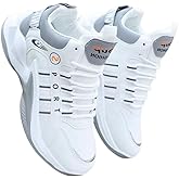 TXLKGQW Men's Athletic Shoes, Shock Absorbing and Breathable Shoes for Running Basketball Workout Gym Men's Lace-up Sneakers