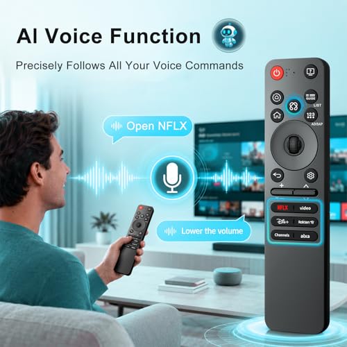 Replacement Magic-Remote-Control for-LG Smart TV, Voice Remote Control Compatible with LG 2019-2025 OLED QNED UHD and 4K TVs, Replaces MR25GA MR24 MR23 MR22 MR21 MR20 MR19 Series