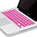 Kuzy Keyboard Cover Compatible with Pro 13 15 17 inch and Air 13.3 inch Silicone Skin Protector, Pink