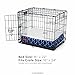 Brindle Waterproof Designer Memory Foam Pet Bed-Removable Machine Washable Cover-4 Inch Orthopedic Pet Bed-Joint Relief, Navy Trellis, Small