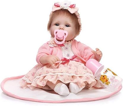 Hechos A Mano Realista Reborn Bebé Muñecas Simulación Chica Real Life Falsos Bebés con Lindo Vestido Ojo Abierto para Día De San Valentín/Navidad Regalo Niño Jugar Juguete 16.5 Pulgadas HOJZ: Amazon.es: Deportes