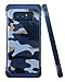 Galaxy Note 8 Case, Lontect [Camo Series] Hybrid High Impact Shock Absorption Dual Layer Army Camouflage Armor Defender Case Cover for Samsung Galaxy Note 8 - Camouflage Blue