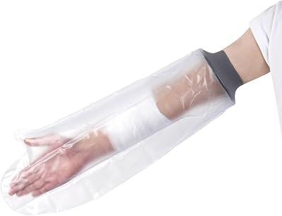 EVERCRYO Waterproof Short Arm Cast Cover for Shower - Grey
