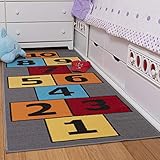 Ottomanson Children's Garden Collection Educational Hopscotch Design, 2'7