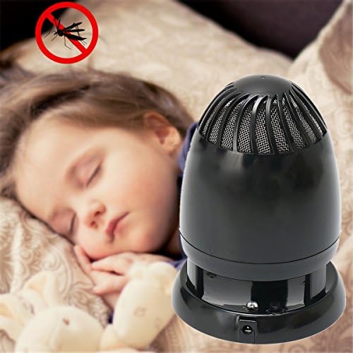 Electronic Mosquito Bug and Insect Killer with Bright LED Trap lamp, Eliminates Most Flying Pests, Mute Chemical-free Night Lamp black