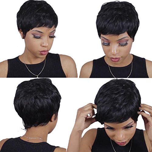 Brazilian Virgin Hair 27 Pieces Short Human Hair Weave With Free