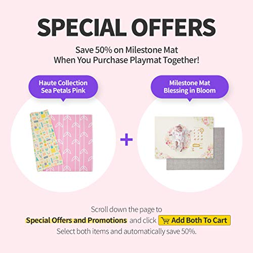 Baby Care Play Mat Haute Collection (Large, Sea Petals Pink) Play