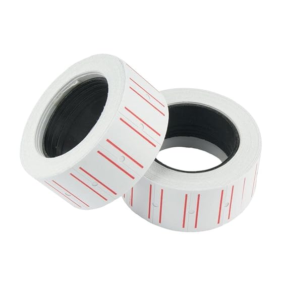 20 Rollen Preisetiketten Etiketten für z.B. MX-5500 Maße 12x21 mm Weiß